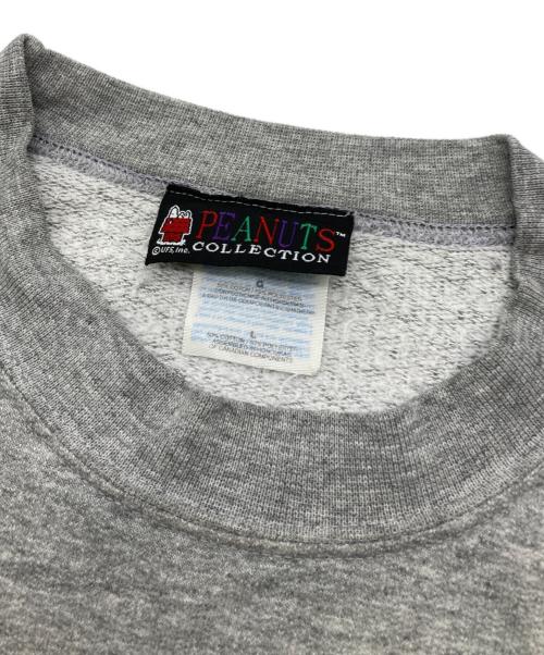 PEANUTS（ピーナッツ）PEANUTS (ピーナッツ) 90's キャラクタースウェット/JOE COOL グレー サイズ:Ｌの古着・服飾アイテム