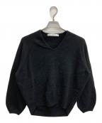 MICA&DEALマイカアンドディール）の古着「フォックスニットVネックプルオーバー」｜ブラック