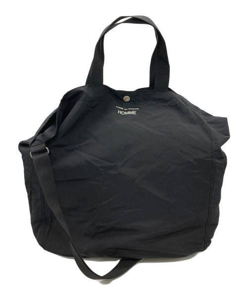 COMME des GARCONS HOMME（コムデギャルソン オム）COMME des GARCONS HOMME (コムデギャルソン オム) 綿ナイロングログラン 2WAY BAG ブラックの古着・服飾アイテム