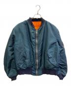 ALPHAアルファ）の古着「フライトジャケット」｜グリーン