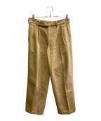 JAN MACHENHAUERヤンマッケンハウアー）の古着「ツータックコットンパンツ」｜ベージュ
