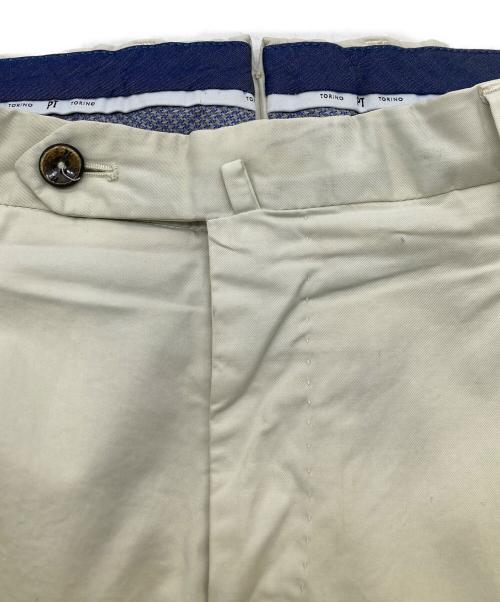 PT TORINO（ピーティートリノ）PT TORINO (ピーティートリノ) タックチノ アイボリー サイズ:48の古着・服飾アイテム