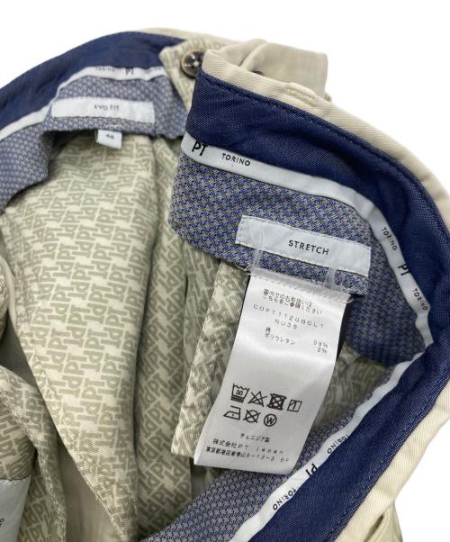PT TORINO（ピーティートリノ）PT TORINO (ピーティートリノ) タックチノ アイボリー サイズ:48の古着・服飾アイテム