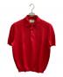 TOMORROW LAND tricot（トゥモローランド トリコ）の古着「リネンニットポロシャツ」｜レッド