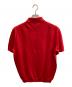 TOMORROW LAND tricot (トゥモローランド トリコ) リネンニットポロシャツ レッド サイズ:L 未使用品：7000円