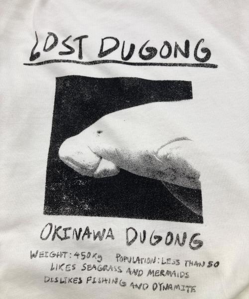 beautiful people FEELS（ビューティフルピープルフィールズ）beautiful people FEELS (ビューティフルピープルフィールズ) feels suvin jersey print long T/ジュゴン ホワイト サイズ:38の古着・服飾アイテム