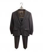 green label relaxingグリーンレーベルリラクシング）の古着「バーズアイ スリム 2B スーツジャケット/セットアップスーツ」｜ブラウン