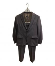 green label relaxing（グリーンレーベルリラクシング）の古着「バーズアイ スリム 2B スーツジャケット/セットアップスーツ」｜ブラウン