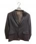 green label relaxing (グリーンレーベルリラクシング) バーズアイ スリム 2B スーツジャケット/セットアップスーツ ブラウン サイズ:M：5000円