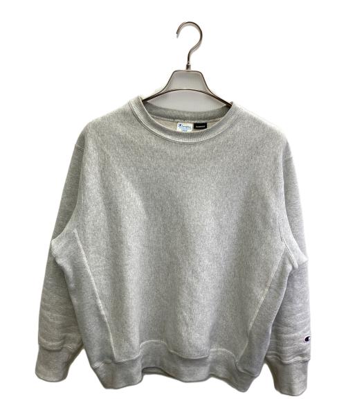 Champion（チャンピオン）Champion (チャンピオン) LOWERCASE (ロウワーケース) 別注リバースウィーブスウェット グレー サイズ:Lの古着・服飾アイテム