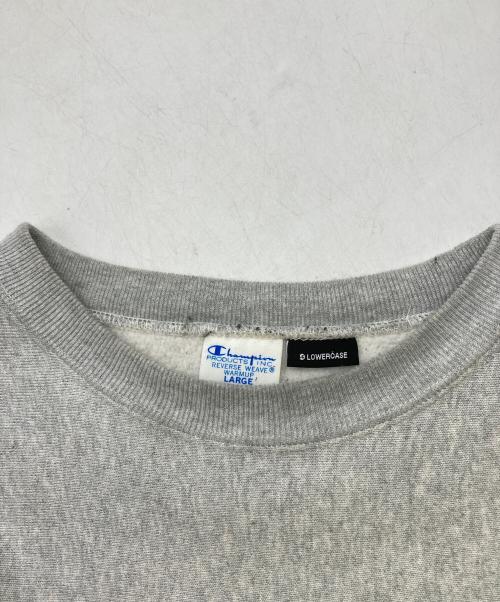 Champion（チャンピオン）Champion (チャンピオン) LOWERCASE (ロウワーケース) 別注リバースウィーブスウェット グレー サイズ:Lの古着・服飾アイテム