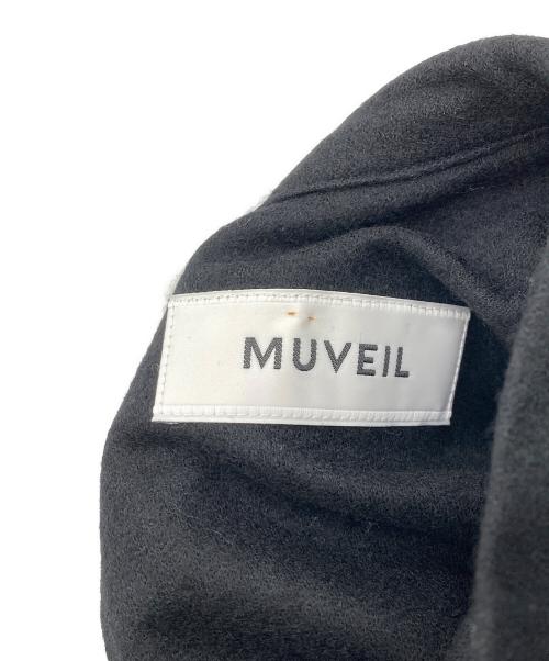 MUVEIL（ミュベール）MUVEIL (ミュベール) ボリュームスリーブワンピース ブラック サイズ:36の古着・服飾アイテム
