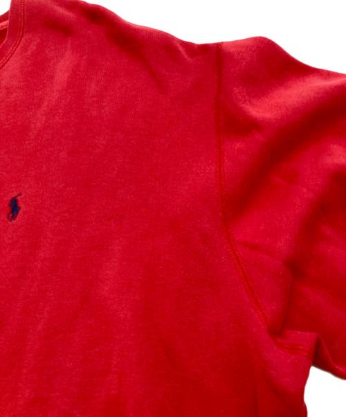 POLO RALPH LAUREN（ポロ・ラルフローレン）POLO RALPH LAUREN (ポロ・ラルフローレン) ポニー刺繍スウェット レッド サイズ:XLの古着・服飾アイテム