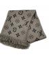 中古・古着 LOUIS VUITTON (ルイ ヴィトン) エシャルプ ロゴマニア グレー：34000円