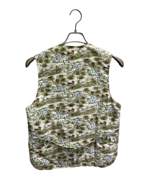 Engineered Garments（エンジニアドガーメンツ）Engineered Garments (エンジニアド ガーメンツ) 総柄中綿ベスト グリーン サイズ:Sの古着・服飾アイテム
