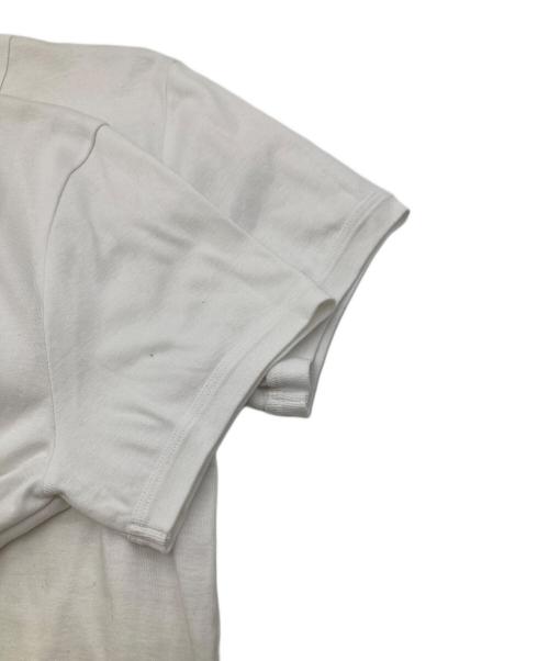 PRADA（プラダ）PRADA (プラダ) トライアングルプレートTシャツ ホワイト サイズ:Ｌの古着・服飾アイテム