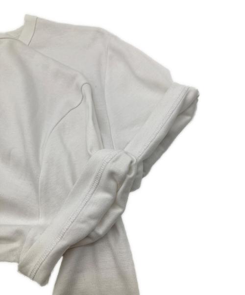 PRADA（プラダ）PRADA (プラダ) トライアングルプレートTシャツ ホワイト サイズ:Ｌの古着・服飾アイテム