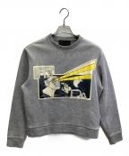 PRADAプラダ）の古着「コミックプリントスウェット」｜グレー