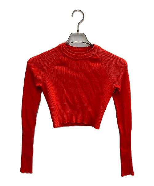 OMMO（オーエムエムオー）OMMO (オーエムエムオー) SHORT RIB KT TOP オレンジ サイズ:FREEの古着・服飾アイテム