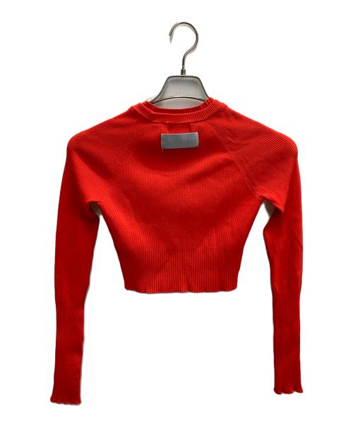 OMMO（オーエムエムオー）OMMO (オーエムエムオー) SHORT RIB KT TOP オレンジ サイズ:FREEの古着・服飾アイテム