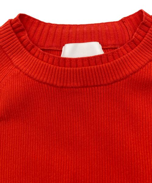 OMMO（オーエムエムオー）OMMO (オーエムエムオー) SHORT RIB KT TOP オレンジ サイズ:FREEの古着・服飾アイテム