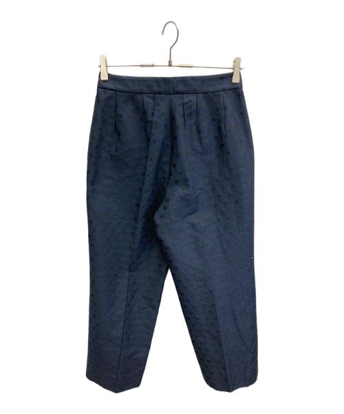 IENA（イエナ）IENA (イエナ) ドットジャガードペグトップパンツ ネイビー サイズ:36 未使用品の古着・服飾アイテム
