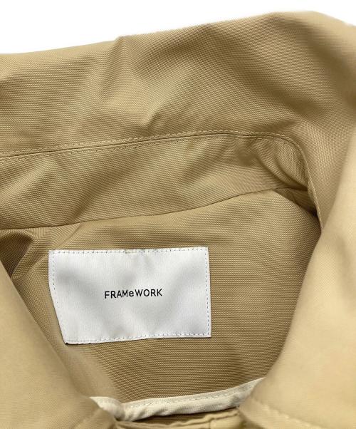 FRAMeWORK（フレームワーク）FRAMeWORK (フレームワーク) 撥水ポンチョトレンチコート ベージュ サイズ:36の古着・服飾アイテム