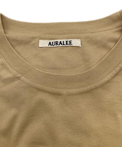 AURALEE（オーラリー）AURALEE (オーラリー) HIGH GAUGE DOUBLE CLOTH TEE ベージュ サイズ:5の古着・服飾アイテム