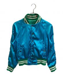 Ocean Pacific（オーシャンパシフィック）の古着「ロゴ刺繍リバーシブルナイロンジャケット」｜ブルー