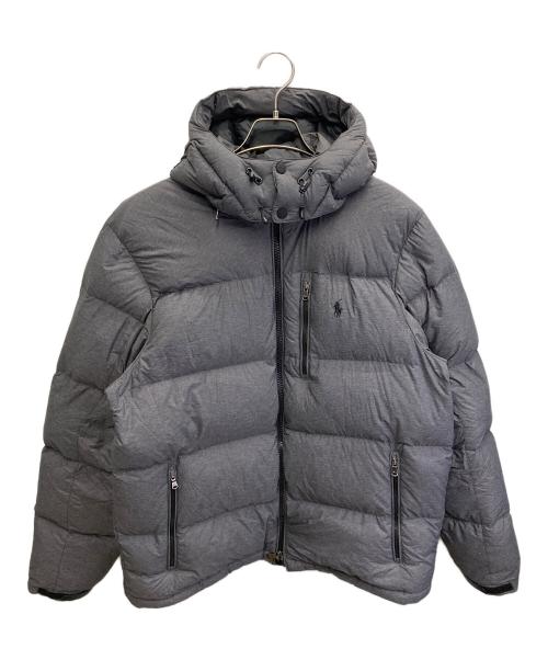 POLO RALPH LAUREN（ポロ・ラルフローレン）POLO RALPH LAUREN (ポロ・ラルフローレン) ポニー刺繍ダウンジャケット/Water-Repellent Down Jacket グレー サイズ:Ｌの古着・服飾アイテム
