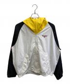 POLO SPORTポロスポーツ）の古着「ナイロンジャケット」｜ホワイト×イエロー