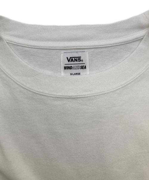VANS（ヴァンズ）VANS (バンズ) WIND AND SEA (ウィンダンシー) Tシャツ ホワイト サイズ:XLの古着・服飾アイテム