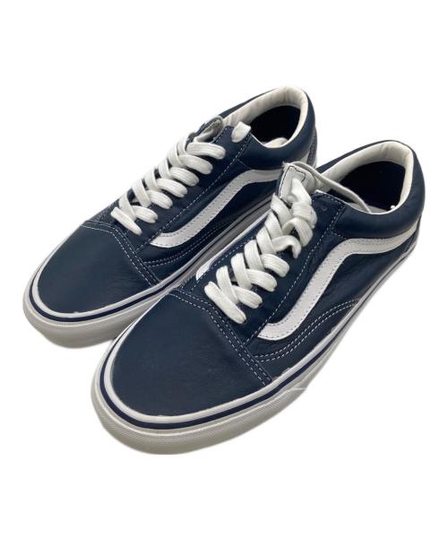 VANS（ヴァンズ）VANS (バンズ) OLD SKOOL/レザーローカットスニーカー ネイビー サイズ:US9の古着・服飾アイテム