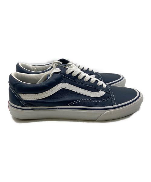 VANS（ヴァンズ）VANS (バンズ) OLD SKOOL/レザーローカットスニーカー ネイビー サイズ:US9の古着・服飾アイテム
