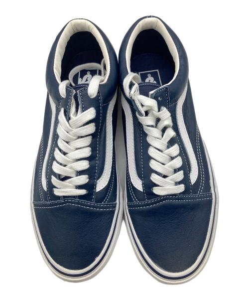 VANS（ヴァンズ）VANS (バンズ) OLD SKOOL/レザーローカットスニーカー ネイビー サイズ:US9の古着・服飾アイテム