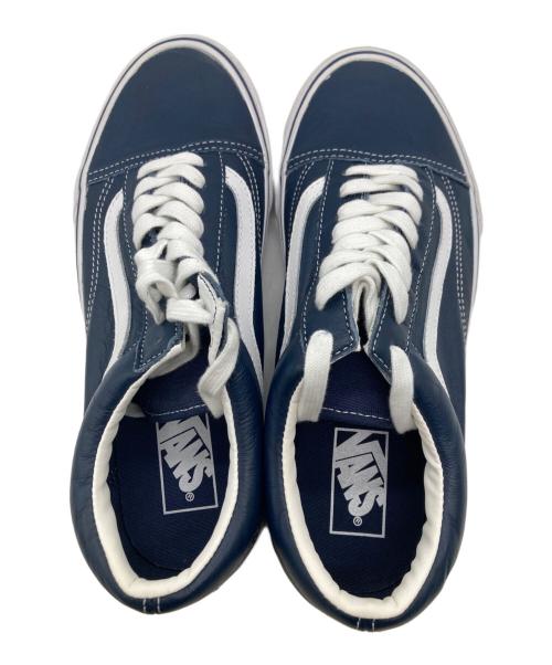 VANS（ヴァンズ）VANS (バンズ) OLD SKOOL/レザーローカットスニーカー ネイビー サイズ:US9の古着・服飾アイテム