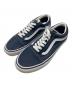 VANS（バンズ）の古着「OLD SKOOL/レザーローカットスニーカー」｜ネイビー