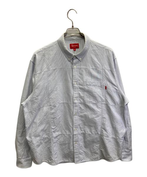 SUPREME（シュプリーム）Supreme (シュプリーム) 20AW  Patchwork Oxford Shirt ホワイト×ブルー サイズ:XLの古着・服飾アイテム