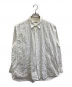 COMME des GARCONS HOMME PLUSコムデギャルソンオムプリュス）の古着「AD1999 ストライプ切替シャツ」｜ブルー×ホワイト