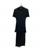 YOHJI YAMAMOTOヨウジヤマモト）の古着「レーヨンワンピース」｜ブラック