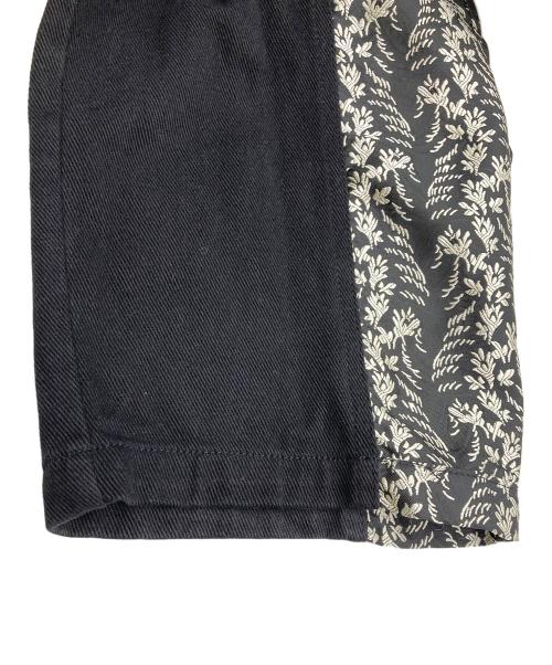 SUMISTYLE（スミスタイル）SUMISTYLE (スミスタイル) ハイウエストジャガード刺繍デニムパンツ ブラック サイズ:Freeの古着・服飾アイテム