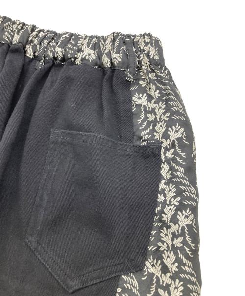 SUMISTYLE（スミスタイル）SUMISTYLE (スミスタイル) ハイウエストジャガード刺繍デニムパンツ ブラック サイズ:Freeの古着・服飾アイテム
