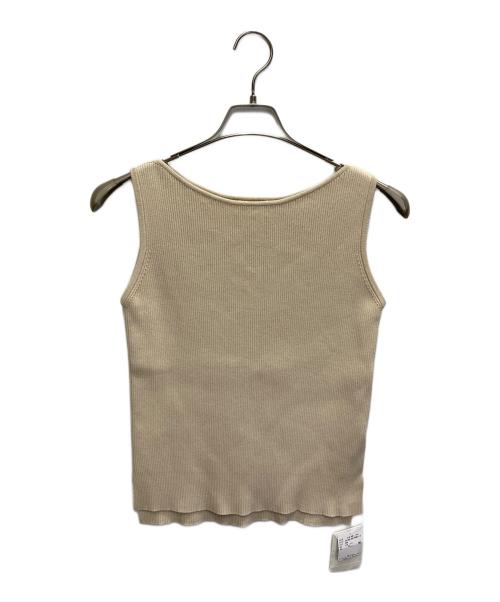 L'appartement（アパルトモン）L'Appartement (アパルトモン) Boatneck sleeveless top/ノースリーブニット ベージュ サイズ:FREE 未使用品の古着・服飾アイテム