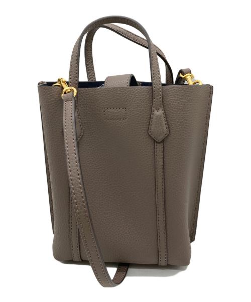 TORY BURCH（トリーバーチ）TORY BURCH (トリーバーチ) ペリーミニショルダーバッグ グレージュの古着・服飾アイテム