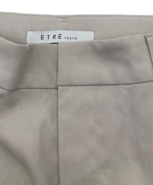 ETRE TOKYO（エトレトウキョウ）ETRE TOKYO (エトレトウキョウ) ヘムファスナーテーパードパンツ ライトグレー サイズ:Sの古着・服飾アイテム