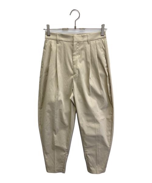 ETRE TOKYO（エトレトウキョウ）ETRE TOKYO (エトレトウキョウ) ヘムファスナーテーパードパンツ ベージュ サイズ:Sの古着・服飾アイテム