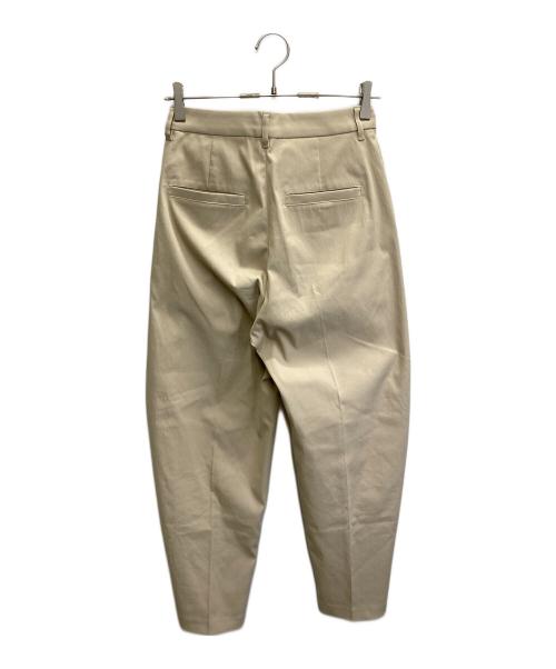ETRE TOKYO（エトレトウキョウ）ETRE TOKYO (エトレトウキョウ) ヘムファスナーテーパードパンツ ベージュ サイズ:Sの古着・服飾アイテム