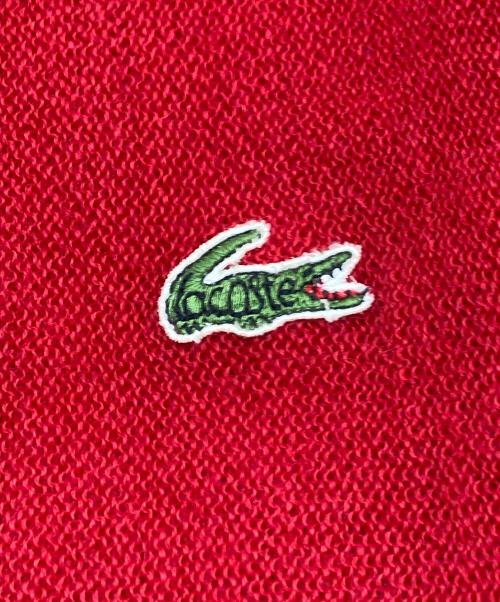 CHEMISE LACOSTE（シュミーズ ラコステ）CHEMISE LACOSTE (シュミーズ ラコステ) 90s ウールカーディガン レッド サイズ:2の古着・服飾アイテム