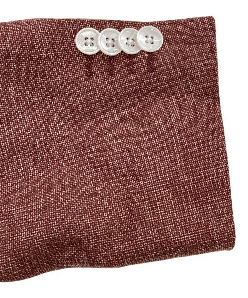 BOSS（ボス）BOSS (ボス) ウールリネンテーラードジャケット ブラウン サイズ:48の古着・服飾アイテム