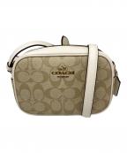 COACHコーチ）の古着「シグネチャーミニ ジェイミー カメラ バッグ」｜ベージュ